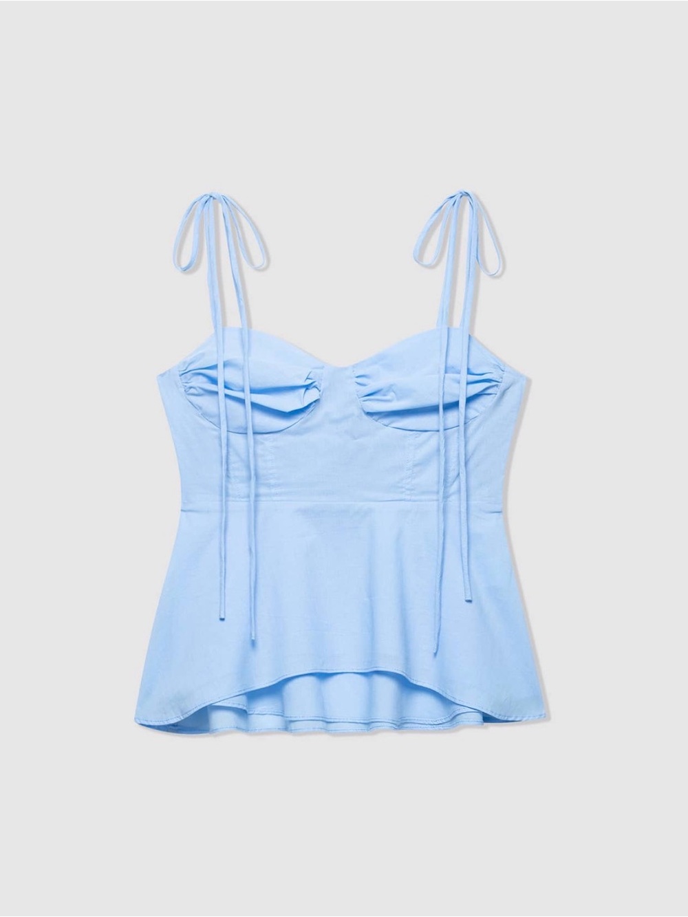 Shein // Peplum Tie Top